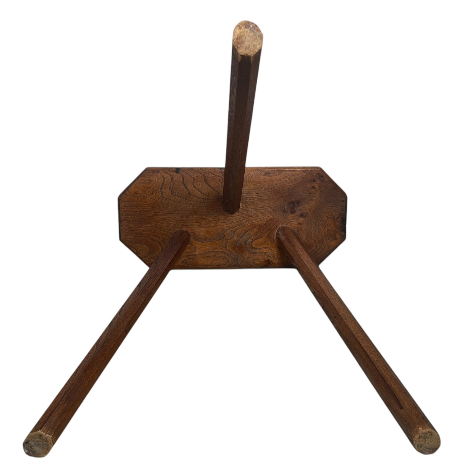 Vintage French Plant Stand Plinth Wooden Stool Seat Rest Tripod Leg Tabouret c1960’s 8 Vintage French Plant Stand Plinth Wooden Stool Seat Rest Tripod Leg Tabouret c1960's - Image 8