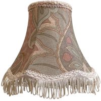 Vintage French Lampshade Fabric Pink Blue Green White Small Tiny Bedside Table Lamp Shade Material Design circa 1970-80's