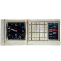 Vintage French Small Battery Radio Alarm Clock Japy GO MF Radio circa 1960-70's