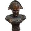 Vintage French Napoleon Bust Small Metal Figurine Display Ornament circa 1970-80's