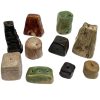 Vintage Asian Pottery Glazed Incence Stick Holders Stands Job Lot Of Ten Collection circa 1980-90's