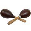 Vintage French Wood Plastic Percussion Musical Instrument Maracas Shakers circa 1970-1980's