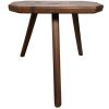 Vintage French Plant Stand Plinth Wooden Stool Seat Rest Tripod Leg Tabouret c1960's