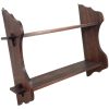 Vintage French Wooden Wood Double Stand Shelf Ornament Display Shelfs Kitchen Display Wall Mounted circa 1960-70's