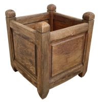 Vintage French Hardwood Wooden Planter Plant Pot Holder Garden Flower Display Vase Stand Planters Pots Flowerpots circa 1980-90's