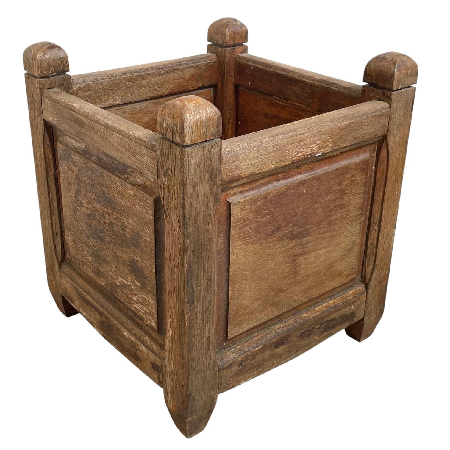 Vintage French Hardwood Wooden Planter Plant Pot Holder Garden Flower Display Vase Stand Planters Pots Flowerpots circa 1980-90’s Vintage French Hardwood Wooden Planter Plant Pot Holder Garden Flower Display Vase Stand Planters Pots Flowerpots circa 1980-90's