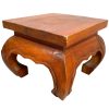 Vintage Asian Small Opium Table Heavy Stand Step Stool Plinth Wooden Chair Seat Flower Pot Display Ornate Tabouret c1970-80's