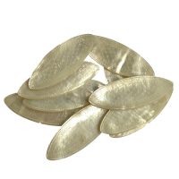 Alternative view of Antique Chinese Job Lot Collection 45 Mixed Shaped Set Mother Of Pearl Gaming Chips Counters Tokens Hand Carved Engraved c1800-1850's