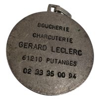 Alternative view of Vintage French Butcher Boucherie Charcuterie Award Medal Show Produce Metal Prize Trophy c1980-90's