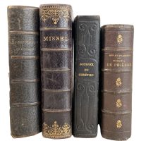 Alternative view of Antique French Collection Leather Bound Religious Prayer Books Collection Catholic Memorabilia Collector circa 1850-1900's