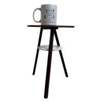 Alternative view of Vintage French Painted Home Made Small Stand Table Tabouret Pedestal Side Compact Stand Display Plinth c1970's