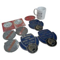 Alternative view of Vintage French Dog Canine Show Metal Prize Trophy Plaque Prize Job Lot Collection c1980-2000's