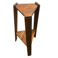 Alternative view of Vintage French Home Plant Stand Plinth Table Wooden Side Flower Pot Ornament Display Shelf Side Table Design Tabouret c1970-80's
