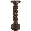 Vintage French Spiral Barley Twist Twirl Tall Table Plinth Stand Display Plant Pot Ornament c1970-80's