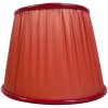 Vintage French Red Small Lampshade Desk Bedside Lamp Shade Material Design circa 1960-70's