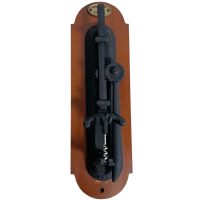 Vintage French Wall Mounted Metal Wooden Corkscrew Cork Puller Bottle Opener Bar Cafe Restaurant Decor circa 1980-90's
