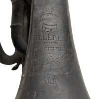 Alternative view of Vintage Trumpet Horn French Paris Traditional Musical Instrument Metal DAMAGED INCOMPLETE circa 1930-50's