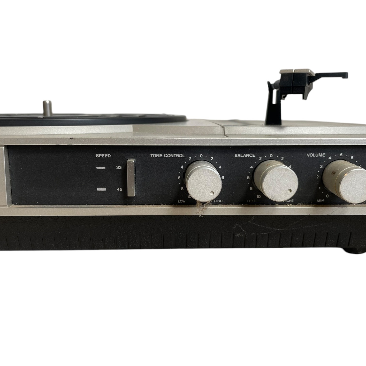 Vintage German Schneider Cased Mains Battery Record Player with inbuilt speaker and connections for external circa 1980’s 6 Vintage German Schneider Cased Mains Battery Record Player with inbuilt speaker and connections for external circa 1980's - Image 6