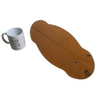 Alternative view of Vintage French Wall Mounted Metal Wooden Corkscrew Cork Puller Bottle Opener Bar Cafe Restaurant Decor circa 1980-90's