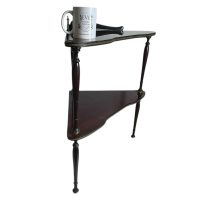 Alternative view of Vintage Corner Shelf Plinth French Worn DAMAGED Stand Tabouret c1960-70's