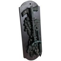 Vintage French Wall Mounted Metal Wooden Corkscrew Cork Puller Bottle Opener Bar Cafe Restaurant Decor circa 1980-90's