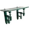 Antique French Wood Wooden Painted Green Shabby Chic Shelf Shelving Wall Stand Display Plinth Turned Ornate c1900's
