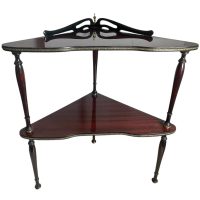 Vintage Corner Shelf Plinth French Worn DAMAGED Stand Tabouret c1960-70’s Vintage Corner Shelf Plinth French Worn DAMAGED Stand Tabouret c1960-70's