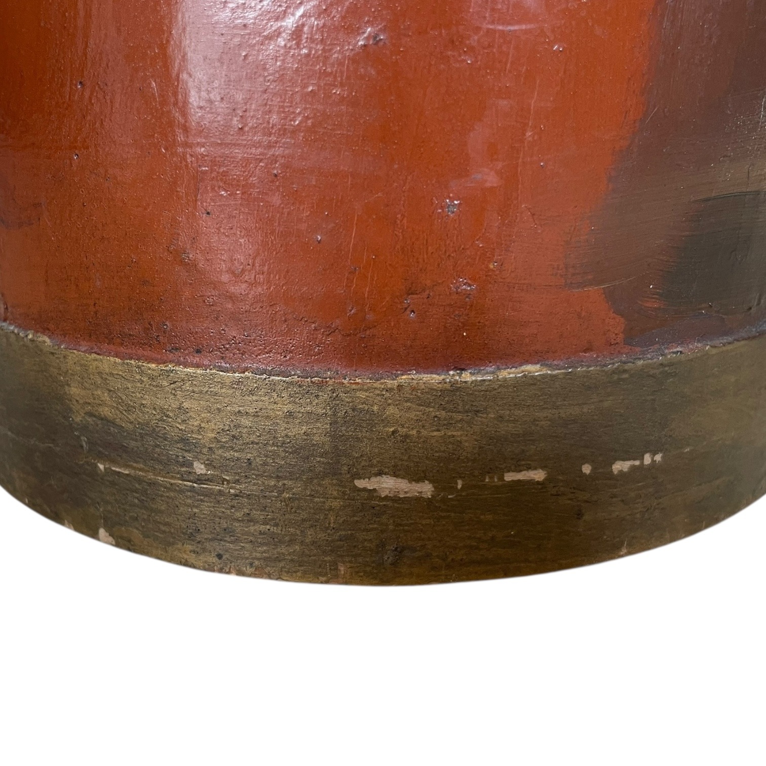 Vintage French Hand Painted Wooden Waste Paper Basket Bin Desk Trash Wood Can circa 1950-60’s 9 Vintage French Hand Painted Wooden Waste Paper Basket Bin Desk Trash Wood Can circa 1950-60's - Image 9