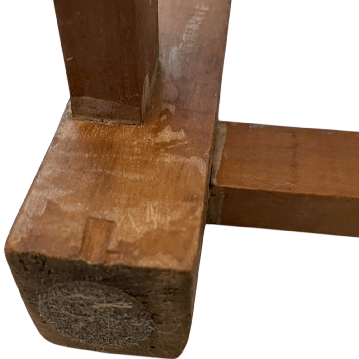 Vintage French Woven Raffia Topped Square Shaped Tripod Stool Chair Seat Wooden Seat Braced Leg Rest Stand Plinth Tabouret c1970’s 10 Vintage French Woven Raffia Topped Square Shaped Tripod Stool Chair Seat Wooden Seat Braced Leg Rest Stand Plinth Tabouret c1970's - Image 10