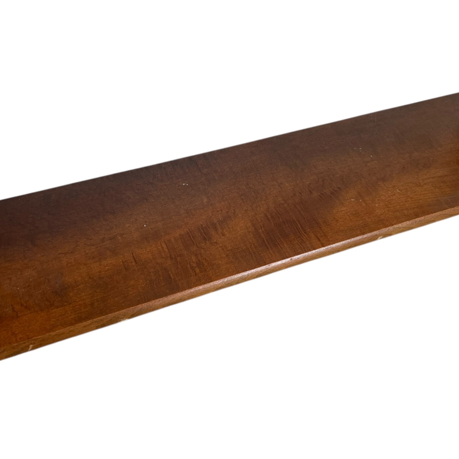 Vintage French Wooden Two Shelf Tier Wall Hanging Mounted Large Shelving Unit Country Cottage Arts Crafts Drawer circa 1960-70’s 4 Vintage French Wooden Two Shelf Tier Wall Hanging Mounted Large Shelving Unit Country Cottage Arts Crafts Drawer circa 1960-70's - Image 4