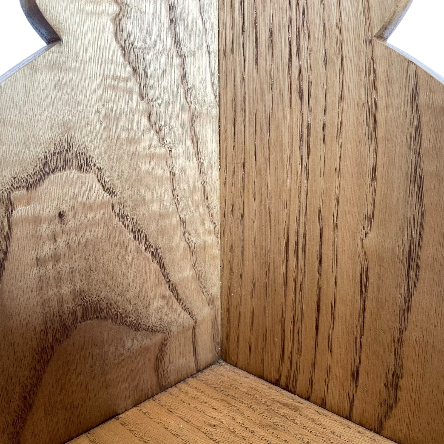 Vintage French Wood Corner Shelf Side Table Stand Tabouret Plinth Display Wooden c1970-80’s 4 Vintage French Wood Corner Shelf Side Table Stand Tabouret Plinth Display Wooden c1970-80's - Image 4