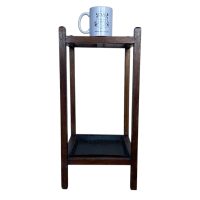 Alternative view of Vintage French Wooden Umbrella Walking Stick Stand Storage Pot Container Hallway Entryway circa 1960's