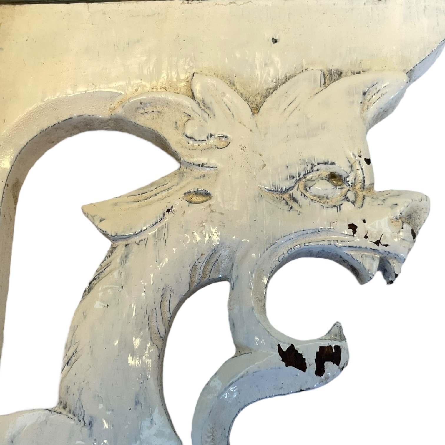 Antique French Painted White Wood Corner Shelf Stand Tabouret Plinth Display Wooden c1900’s 3 Antique French Painted White Wood Corner Shelf Stand Tabouret Plinth Display Wooden c1900's - Image 3