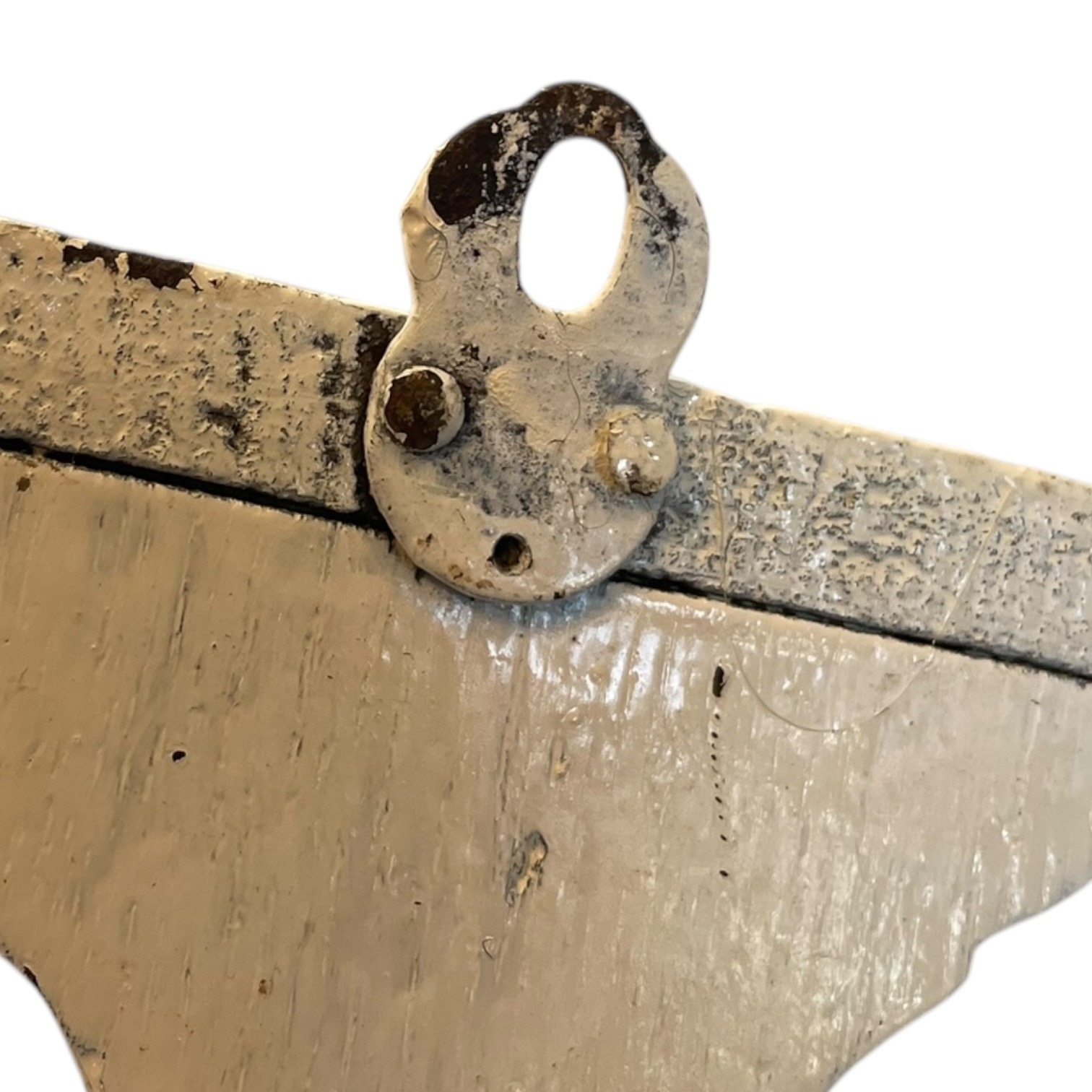 Antique French Painted White Wood Corner Shelf Stand Tabouret Plinth Display Wooden c1900’s 8 Antique French Painted White Wood Corner Shelf Stand Tabouret Plinth Display Wooden c1900's - Image 8