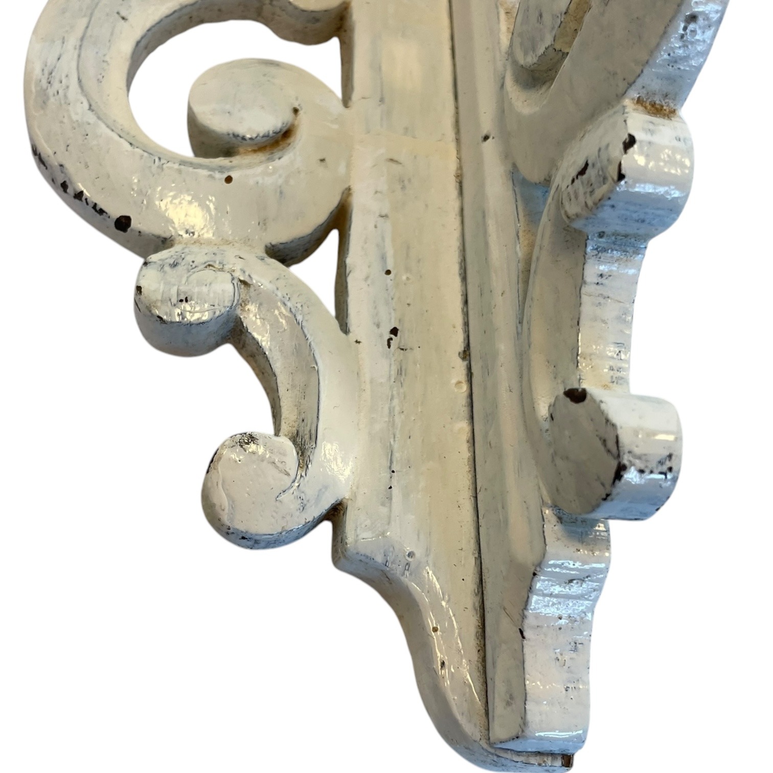 Antique French Painted White Wood Corner Shelf Stand Tabouret Plinth Display Wooden c1900’s 10 Antique French Painted White Wood Corner Shelf Stand Tabouret Plinth Display Wooden c1900's - Image 10