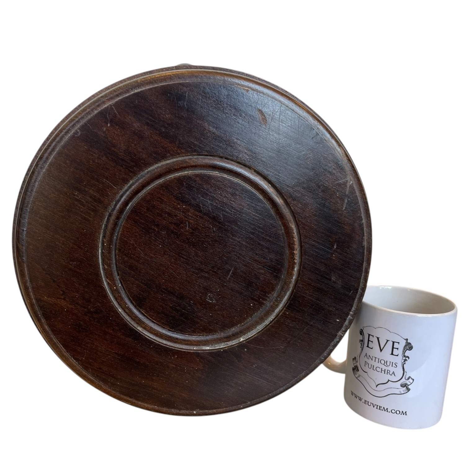 Vintage French Milking Stool Wooden Bobbin Leg Braced Round Shaped Seat Step Stand Table Rustic Rural Tabouret Farmhouse c1950-60’s 3 Vintage French Milking Stool Wooden Bobbin Leg Braced Round Shaped Seat Step Stand Table Rustic Rural Tabouret Farmhouse c1950-60's - Image 3