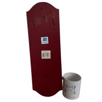 Alternative view of Vintage French Wall Mounted Metal Wooden Corkscrew Cork Puller Bottle Opener Bar Cafe Restaurant Decor circa 1980-90's