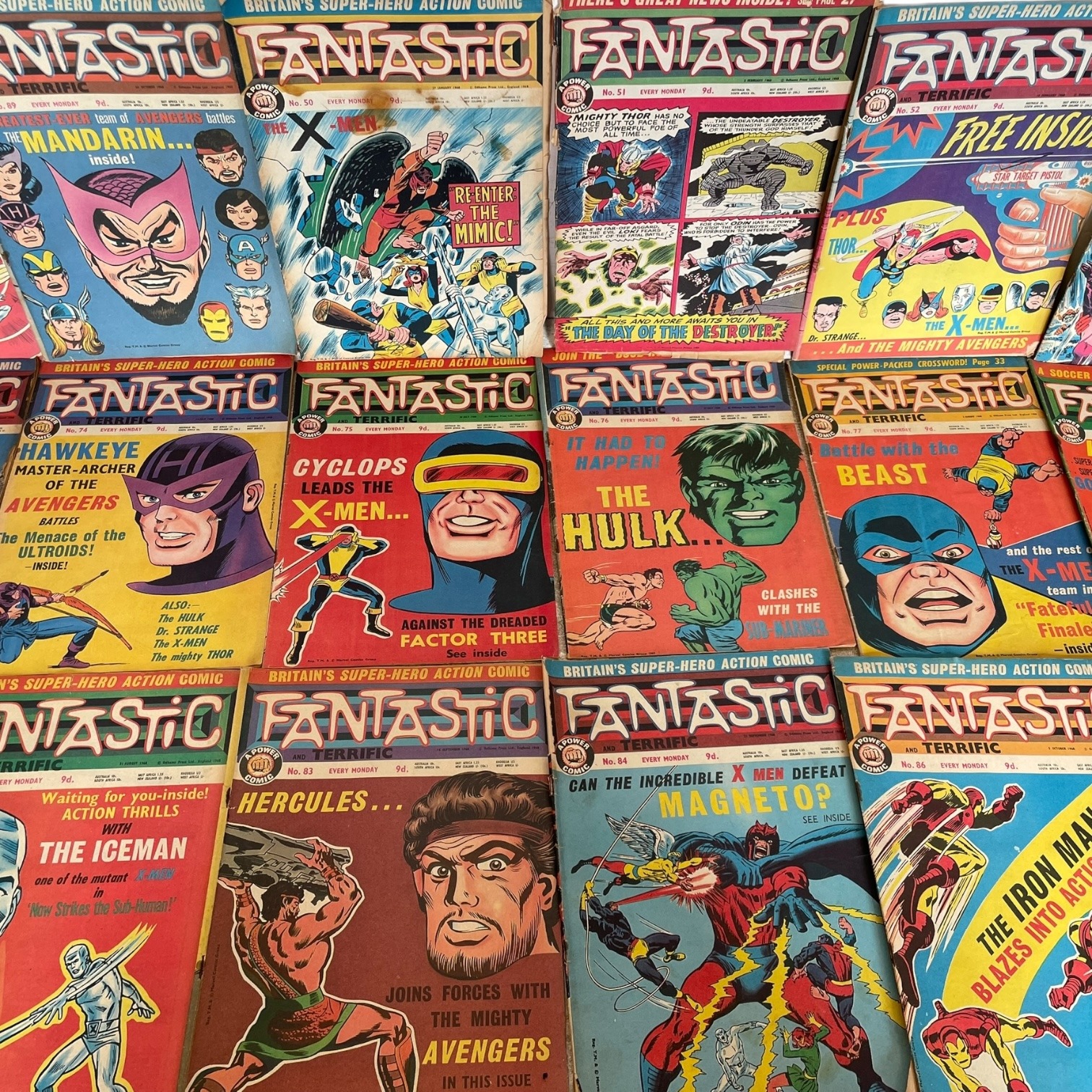 Vintage English International Edition Marvel Fantastic Weekly Comic Book Collection Of 35 Comics Odhams Press circa 1968 4 Vintage English International Edition Marvel Fantastic Weekly Comic Book Collection Of 35 Comics Odhams Press circa 1968 - Image 4