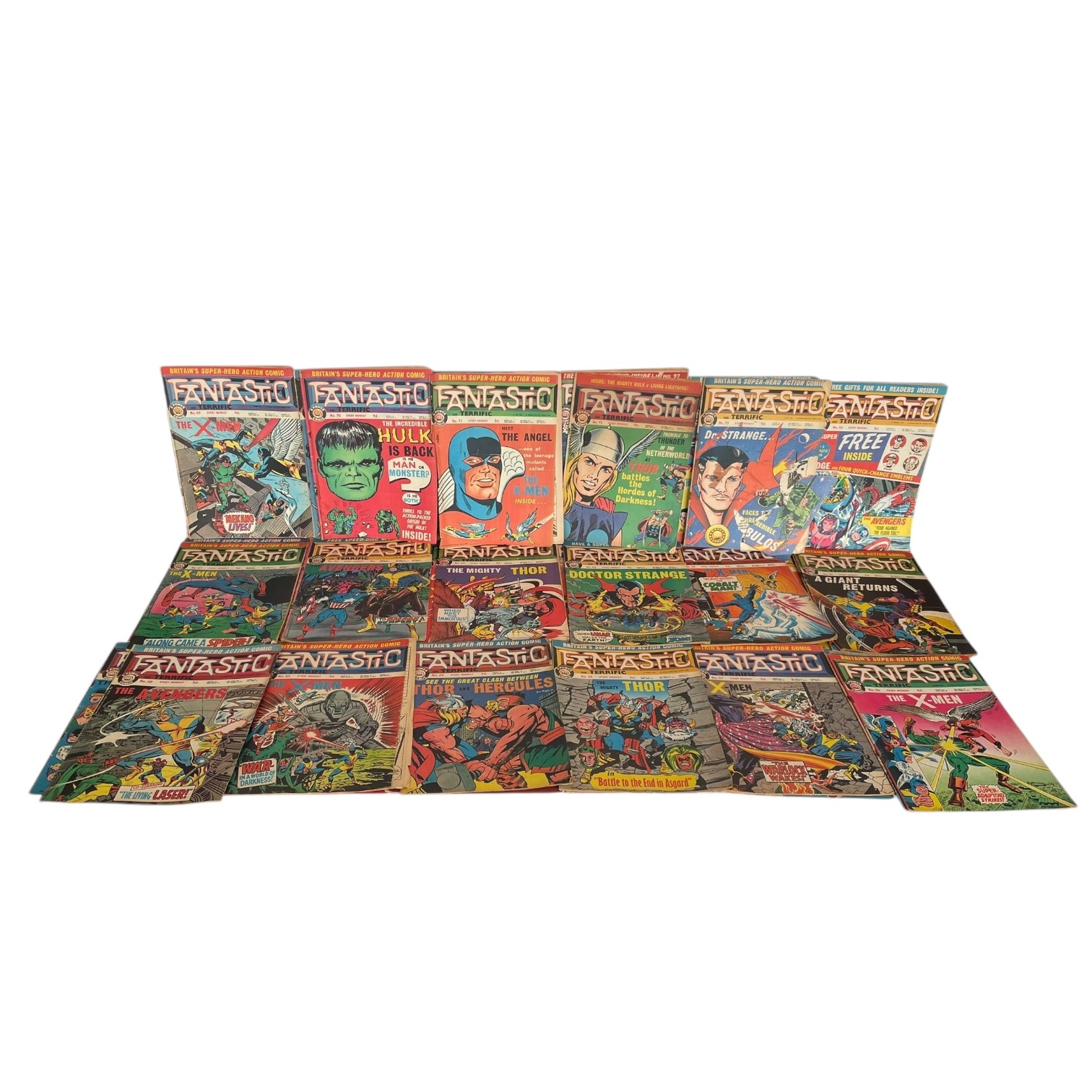 Vintage English International Edition Marvel Fantastic Weekly Comic Book Collection Of 35 Comics Odhams Press circa 1968 5 Vintage English International Edition Marvel Fantastic Weekly Comic Book Collection Of 35 Comics Odhams Press circa 1968 - Image 5