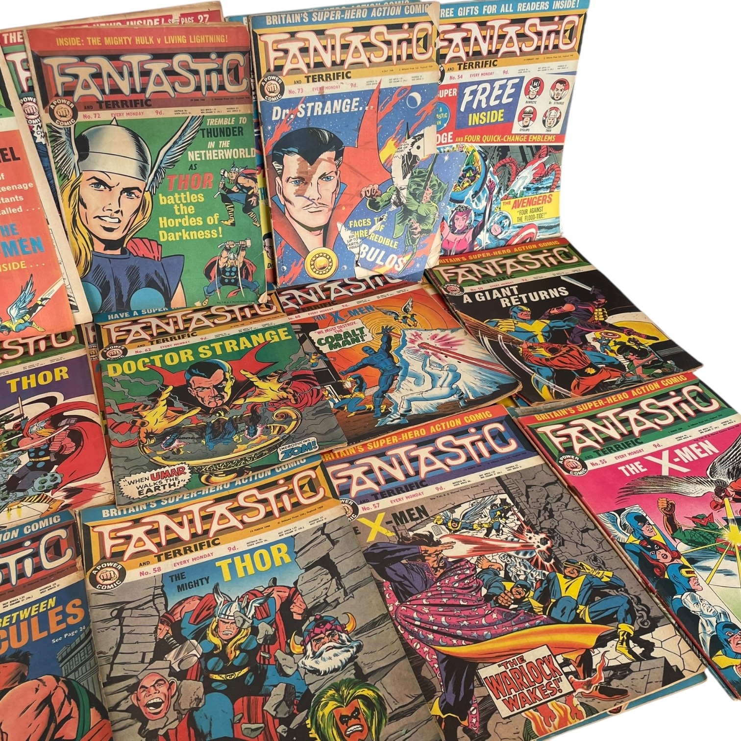 Vintage English International Edition Marvel Fantastic Weekly Comic Book Collection Of 35 Comics Odhams Press circa 1968 7 Vintage English International Edition Marvel Fantastic Weekly Comic Book Collection Of 35 Comics Odhams Press circa 1968 - Image 7