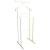 Vintage French Painted White Chippy Valet Butler Stand Wooden Clothes Hanger Suit Bedroom Hotel Decor Storage B&B c1970-80's
