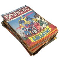 Vintage English International Edition Marvel Fantastic Weekly Comic Book Collection Of 35 Comics Odhams Press circa 1968