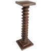 Vintage French Wine Press Screw Twist Style Spiral Large Heavy Tall Plinth Side Table Stand Display Plant Pot Ornament Twisty c1960's