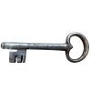 Antique French Large Rusty Iron Key Doorway Rusty Keys Door Lock c1800-1900's