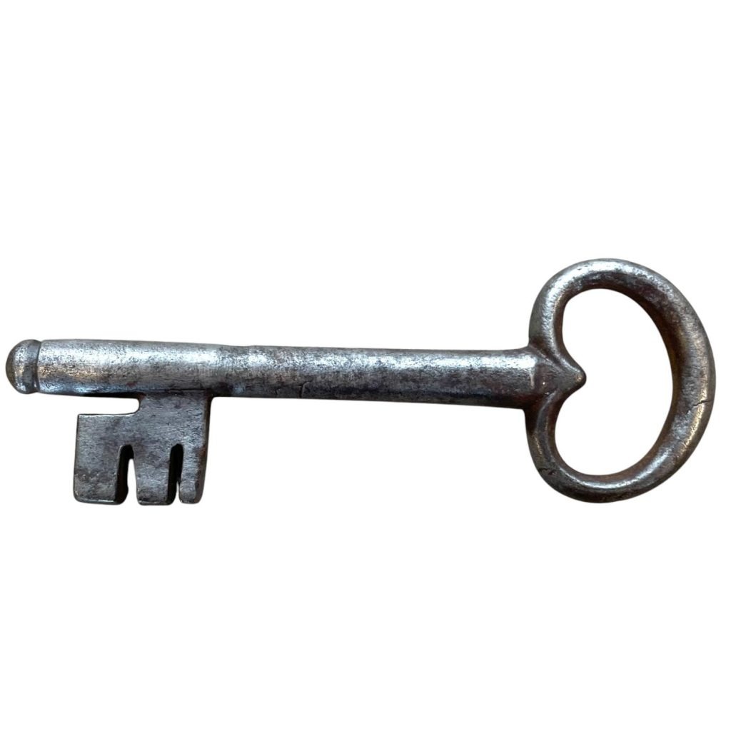 Antique French Large Rusty Iron Key Doorway Rusty Keys Door Lock c1800-1900's