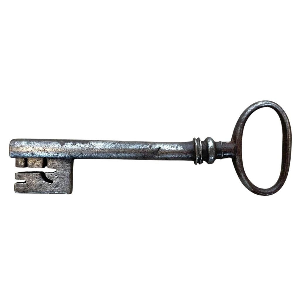Antique French Large Rusty Iron Key Doorway Rusty Keys Door Lock c1800-1900's