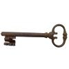 Antique French Large Rusty Iron Key Doorway Rusty Keys Door Lock c1800-1900's