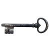 Antique French Large Rusty Iron Key Doorway Rusty Keys Door Lock c1800-1900's
