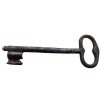 Antique French Large Rusty Iron Key Doorway Rusty Keys Door Lock c1700-1800's