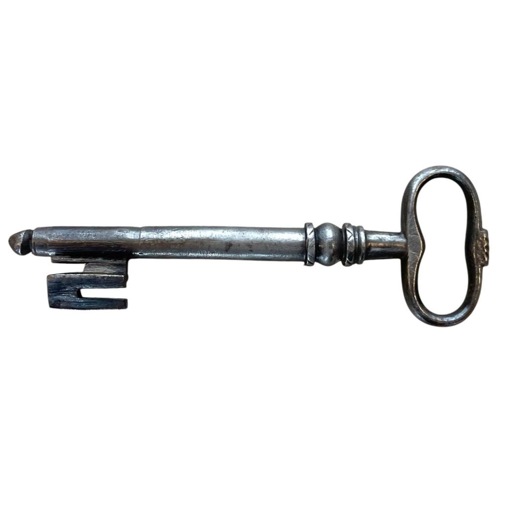 Antique French Large Rusty Iron Key Doorway Rusty Keys Door Lock c1800-1900's